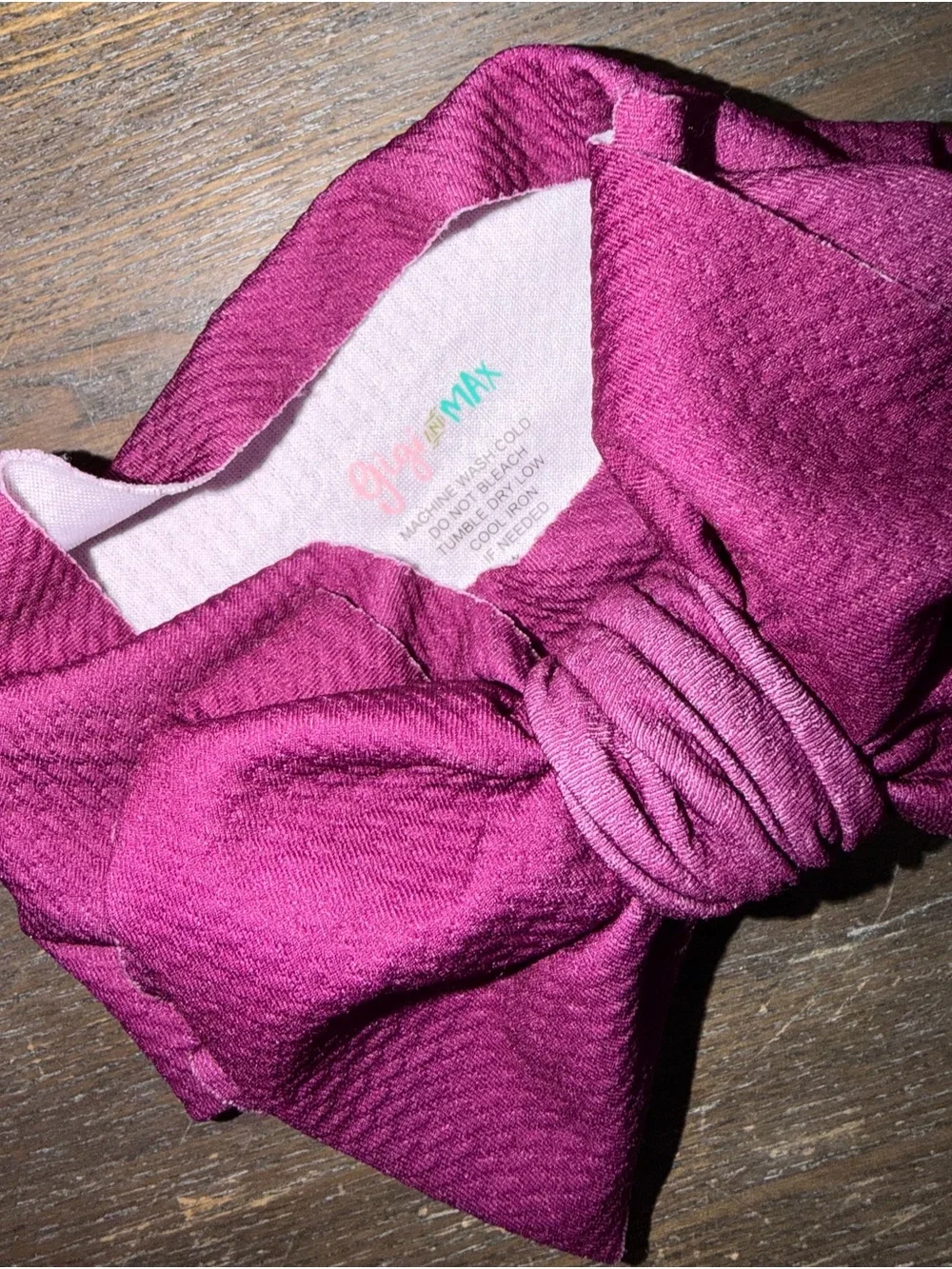 Gigi and Max Purple Headwrap Bow (singular bow listing)